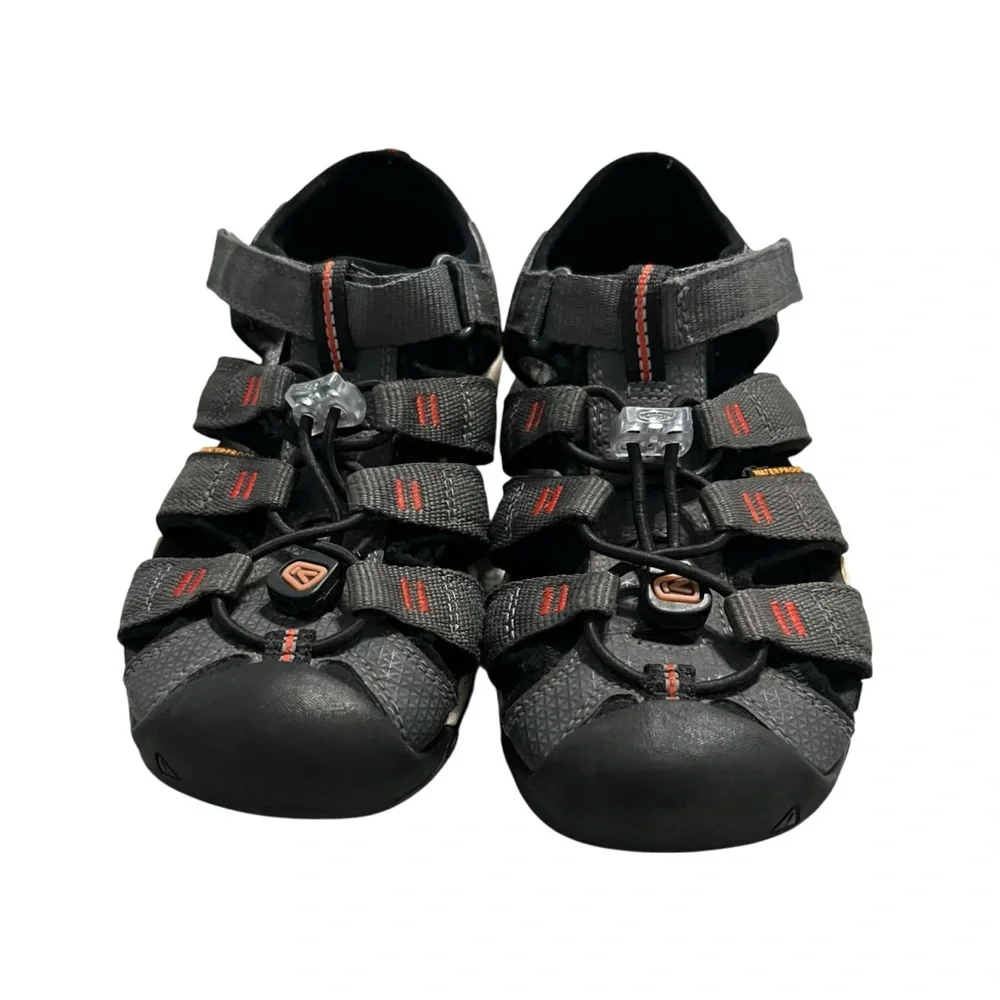 Keen Newport NEO H2 Sz 2 Grey & Orange Closed Toe Sandals